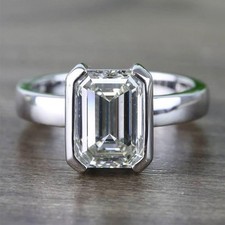14K White Gold Finish 3.00 CT