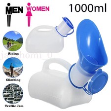 2X Unisex Urine Bottle Portable Urinal Female Male Toilet Camping Men Travel Pee