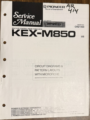 Pioneer kex m850 multi - kex-m850, multi-cd