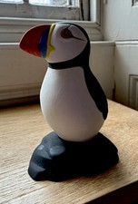 HIGHBANK PORCELAIN Lochgilphead SCOTLAND  PUFFIN figure 7" tall Matt finish VGC