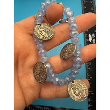 Biba Blue Iridescent Beaded