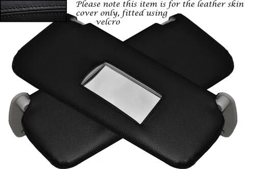 Black stitch sun visors - black,