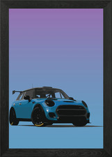 Mini jcw challenge framed wall - mini,