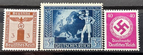 German stamps reich officials - german,