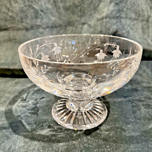 Stuart crystal footed bowl - crystal,