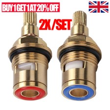 2× Kitchen Ceramic Tap Cartridge Valve Disc Insert Quarter Turn 1/2" 20teeth UK