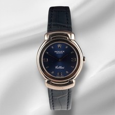 Rolex 26mm Cellini 18k white Gold white Dial Men's Watch 6621