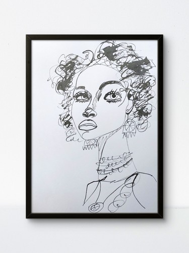Original art african - art, woman