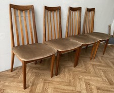 G Plan Fresco Vintage Teak Large Dining Chairs X 4 * FREE DELIVERY *