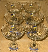 6  Vintage Babycham Glasses