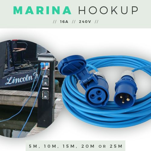 Boat hook cable mains - hook,