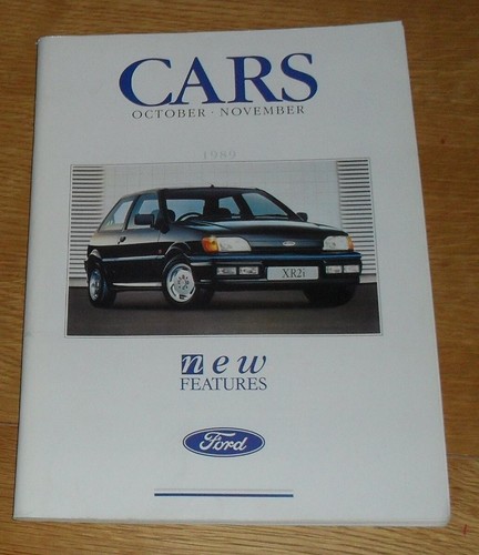 Ford brochure 1989 fiesta xr2i - ford,