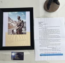 Sean Connery Autograph & Photo Framed
