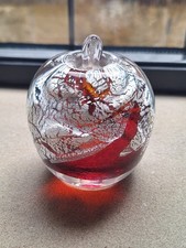 Glass 'Apple' Ornament/Paperweight