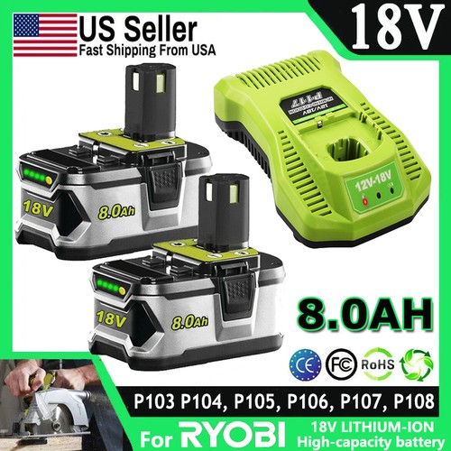 0ah 18volt for ryobi - 1/2/4x,