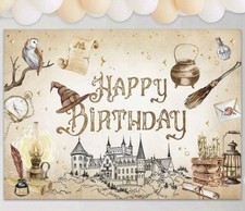 Wizaridng World Harry Potter Large Happy Birthday Banner Sign Brand New