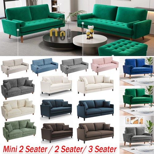 Seater teddy velvet sofa - seater,