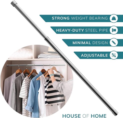 Extendable wardrobe pole - extendable,