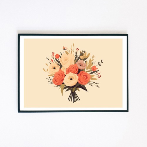 Vintage style flowers - vintage,
