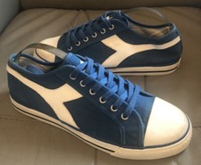 Mens Retro Vintage Look Diadora Pumps Trainers Size 7