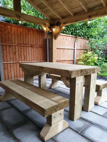 Rustic solid wooden sleeper - wooden,