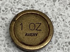 Vintage Avery Brass Weight 1