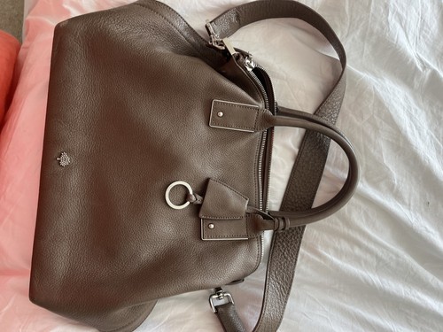 Mulberry taupe leather handbag