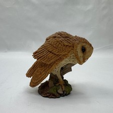 Royal Doulton Barn Owl Hand-made Sculpture Figurine Brown/Cream