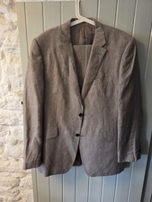 Men's Beige Linen Suit. Jacket
