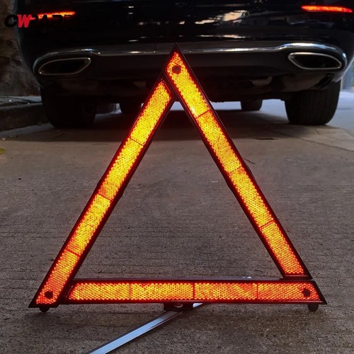 Large reflective car warning - large,