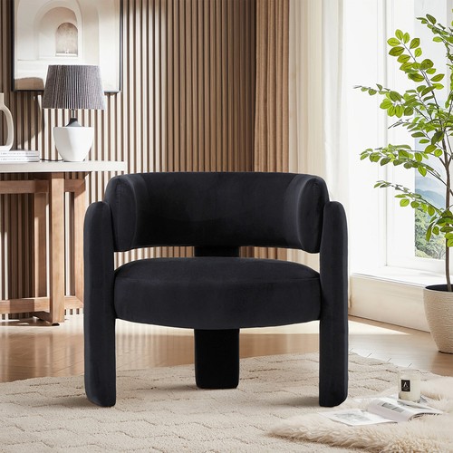 Modern velvet accent chair 3 - velvet,
