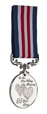 25th Silver Wedding Anniversary Long/Distinguished SERVICE MEDAL. Gift/Present
