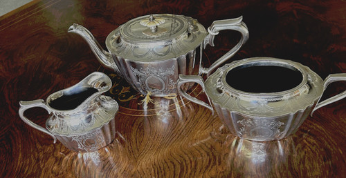 Victorian antique silver plate - antique,