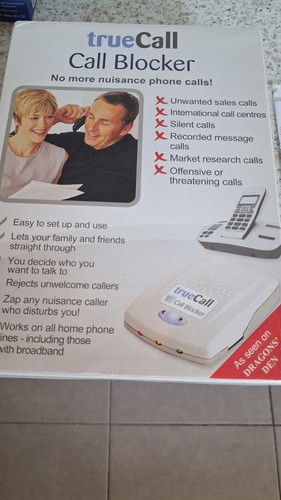 Boxed truecall nuisance call - boxed,