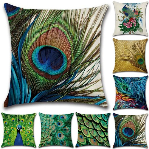 Peacock pillow cover - peacock,