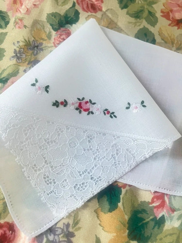 Vintage handkerchief hankie - vintage,