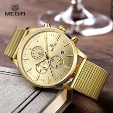 MEGIR Mens Waterproof Quartz