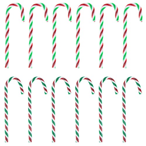 12pcs lollipop cane ornaments - 12pcs,