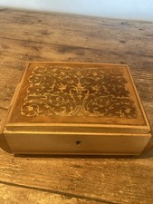 Vintage Inlaid Italian Wooden Musical Jewellery Box Sorrento Ware
