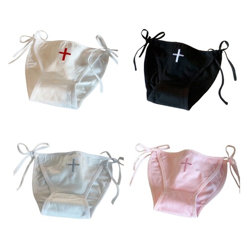 Crosses pattern briefs panties - briefs,