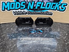 Ford Fiesta 02-08 Interior Door Release Opening Handles PANTHER BLACK GLOSS