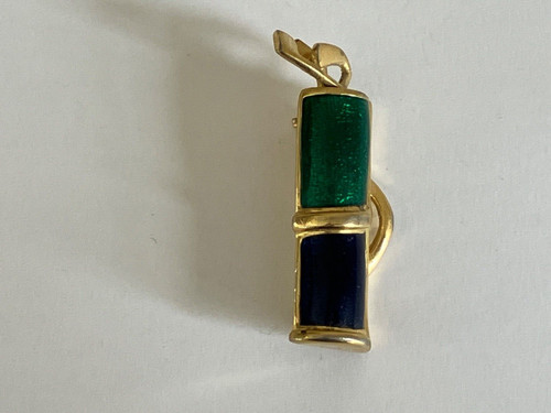Vintage golf bag enamel pin - vintage,