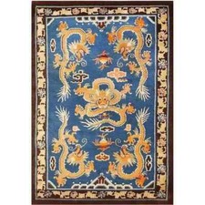 Tibetan Dragon Rug Hand-Tufted