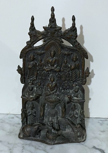 Old thai bronze buddhist altar - thai,