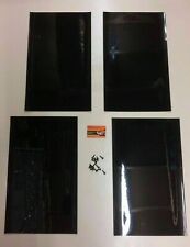 Black Rally Motorsport Mudflaps 50cm x 30cm 3mm MSA x 4 - With Fittings