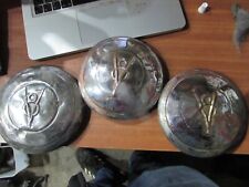VINTAGE SET OF OLD CAR HUB CAPS DUST COVERS MAN CAVE MEMORABILIA FORD V8