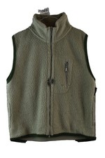 FAT FACE Khaki Fleece Gilet