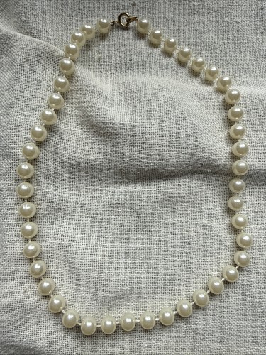 Vintage faux pearl beaded - #3,