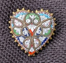 Antique Micro Mosaic Heart
