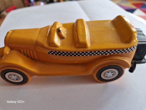 Avon aftershave yellow car - yellow,